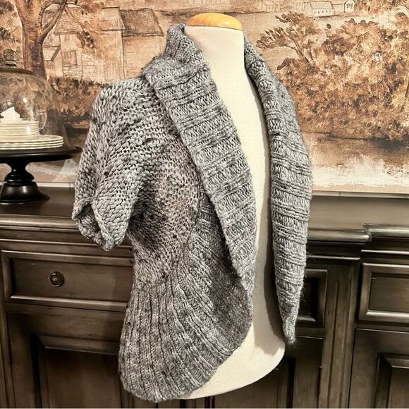 Decree Gray Loose knit Cardigan Sweater size S/Ch - Picture 3 of 6